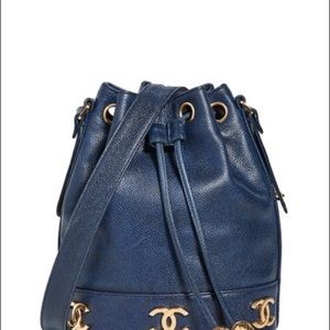 Chanel 90’s CC drawstring bucket bag